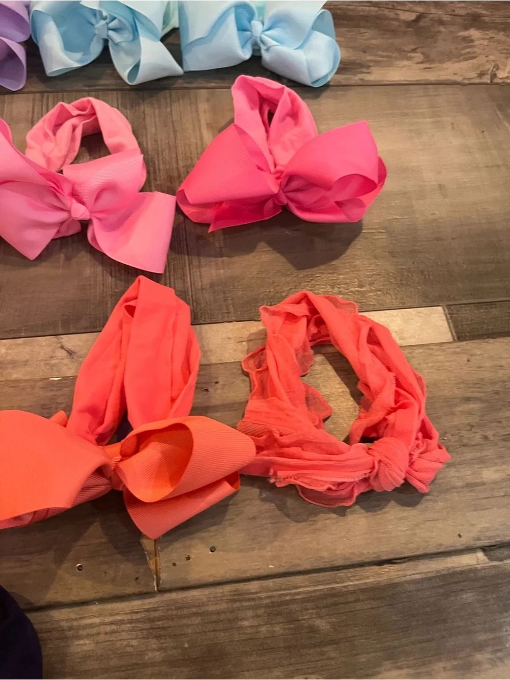 Baby Toddler Summer Bow Headband Bundle 2-3” Bright Color Hair Bows
